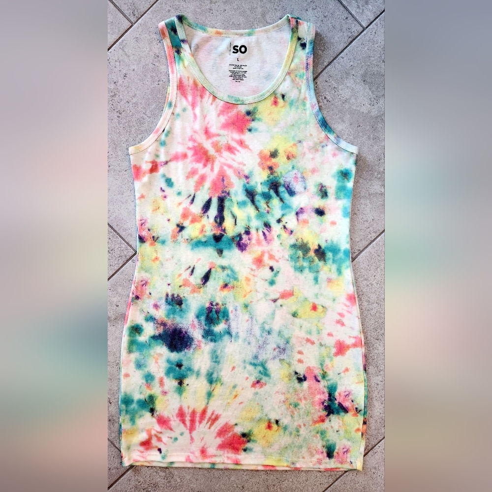 Sonoma Tie Dyed Tshirt Dress - Youth Large